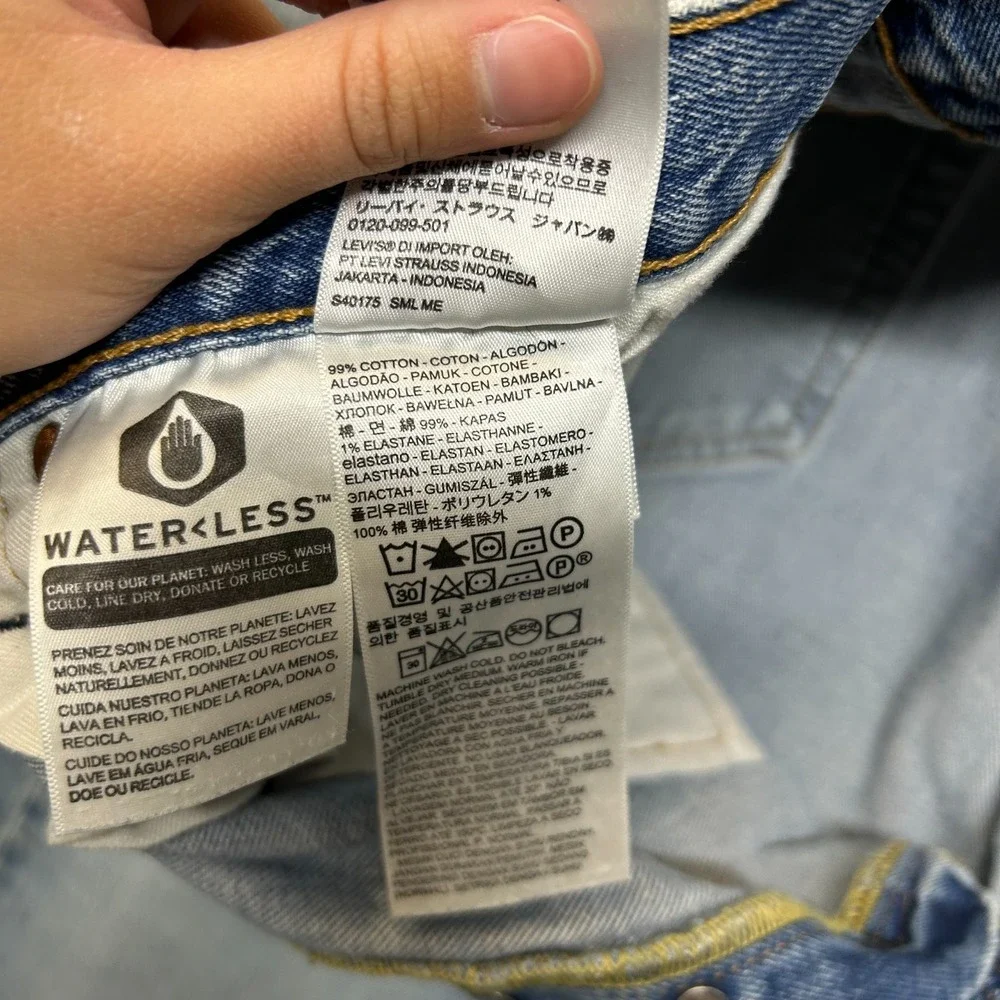Levi's 501 Original Fit Jeans Men's Blue Denim Button‎ Fly Straight Leg - 39X30